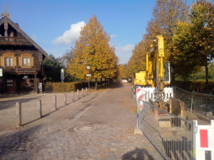 Erdbau im Herbst